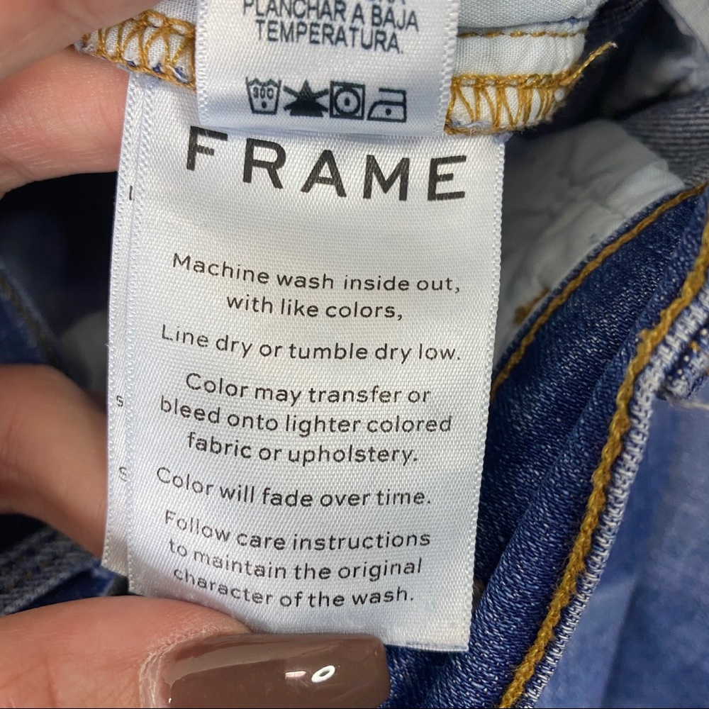 Frame Distressed Le High Skinny Jeans Size 26 - Picture 14 of 16